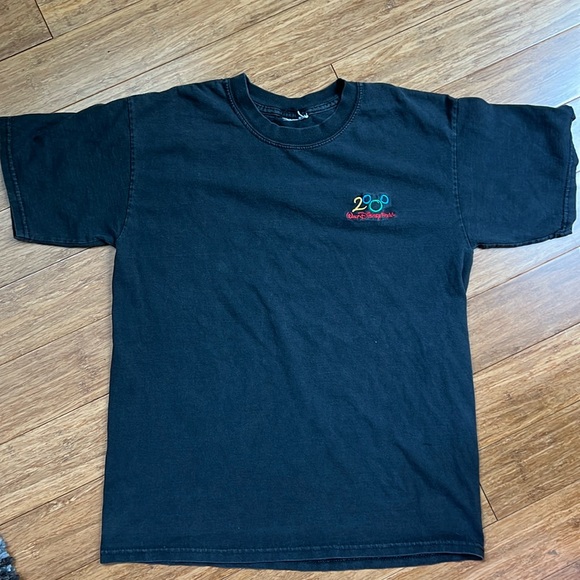 Disney Other - VINTAGE WDW Black Embroidered 2000 Tshirt